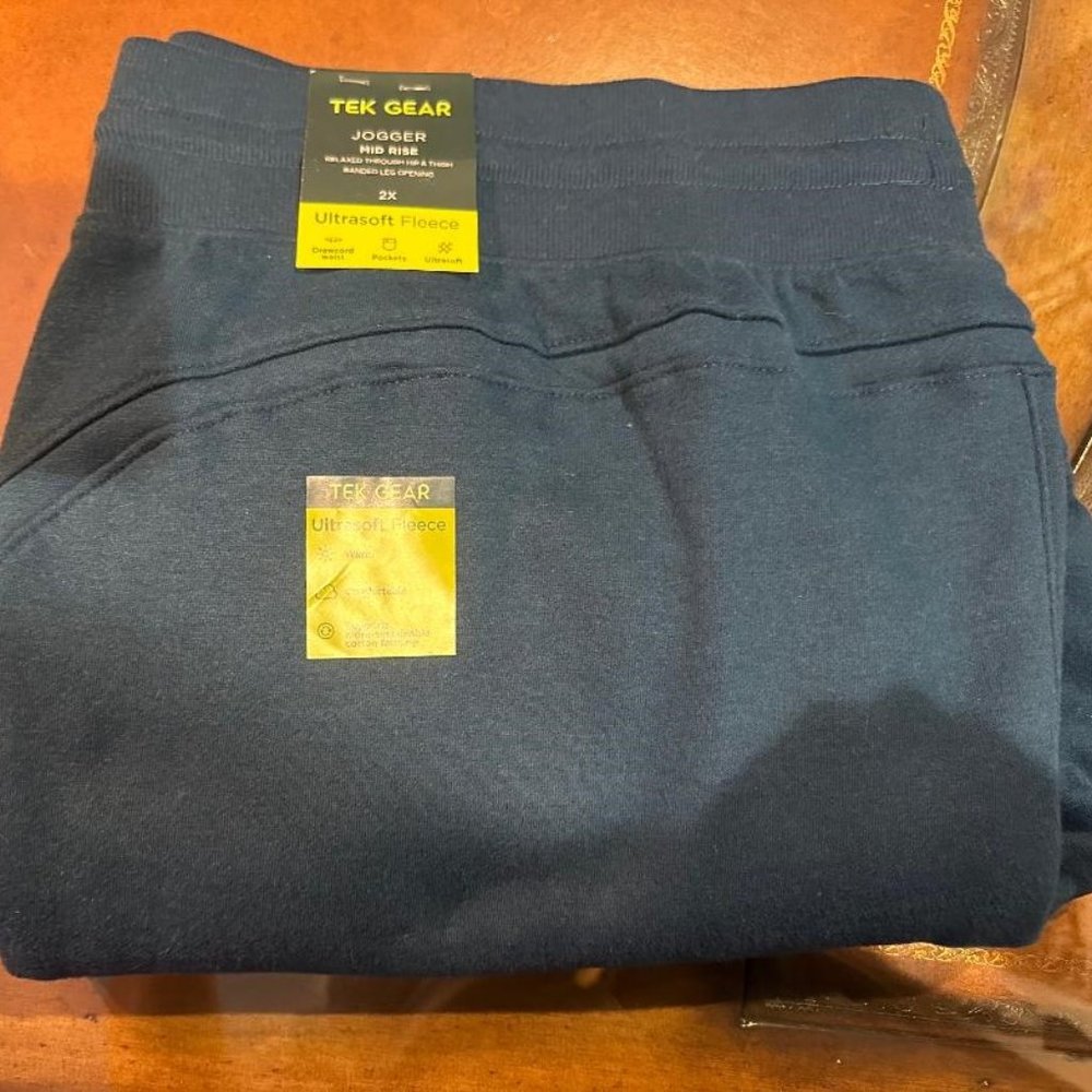 Women's TEK Gear Jogger Mid Rise Ultrasoft Sweat Pants Turquoise Size 2X  NWT
